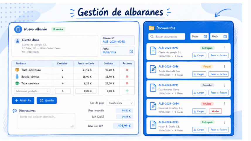 Documentos y facturas bajo control
